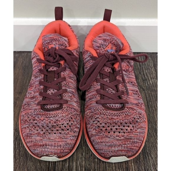 APL Techloom Pro Propelium Pink Orange Lace Up Sneakers Size 7 - Picture 2 of 13